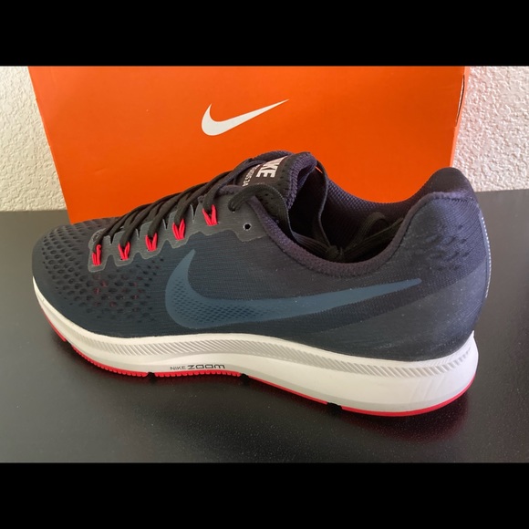 NIKE MENS AIR ZOOM PEGASUS 34 12.5 SNEAKER SHOES - Picture 8 of 15